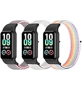 YCHDDER Solo Loop Nylon Strap Compatible with Amazfit Band 7,Soft Breathable Comfortable Adjustab...