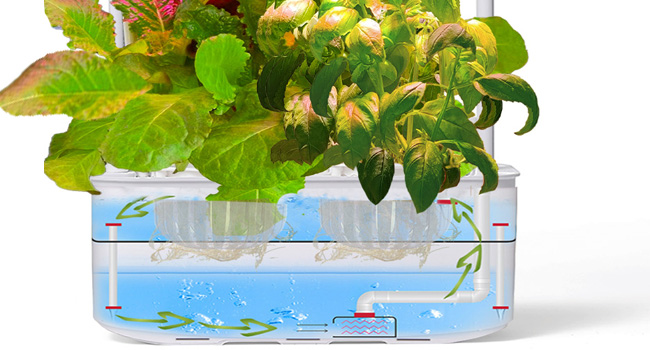 built in pump and 2 layer water tank