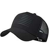 IIN American Flag Mesh Baseball Cap, Patriotic Trucker Hat for Men Women, Quick-Dry Breathable De...