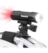Semaho 2in 1 Rechargeable Helmet Light with Bracket Mount Night Bike Light Riding Safety 5 Warnin...
