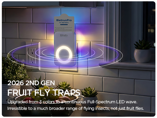 fly killer gnat killer plug in best safe electric flying insect trap fruit fly bug blue UV light