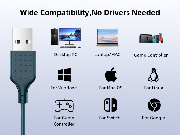 usb earbuds with microphone for pc laptop computer