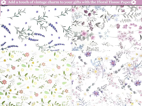 floral tissue paper