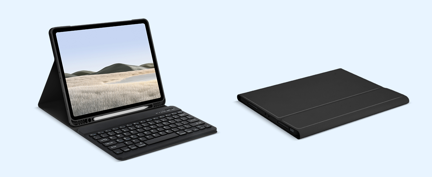 iPad Pro 12.9 inch 2022 Case with Keyboard Black 9
