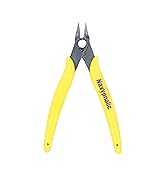 Naxypnalic 5 Inch Micro Wire Cutter,Small Soft Copper Wire Cutters, Electronic Flush Wire Cutter,...