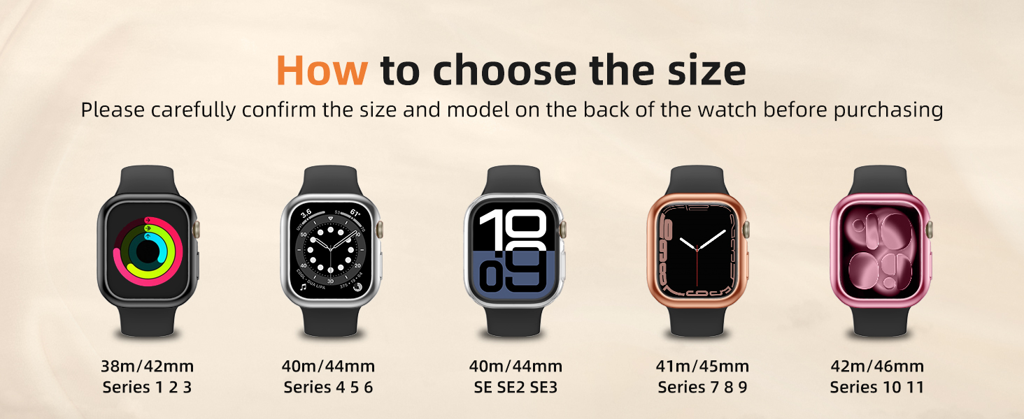 GEAK TPU Case for Apple Watch Series 11 Screen Protector