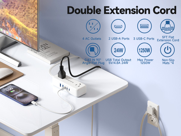 split extension cord