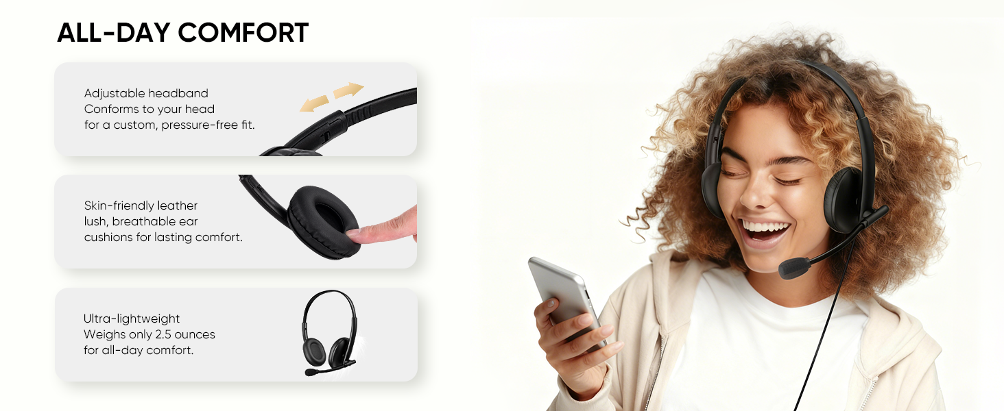 USB Headset with Microphone