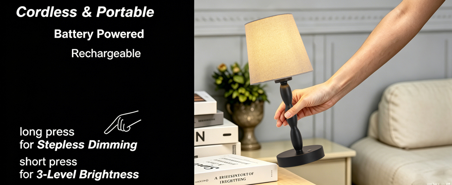 Portable Cordless Table Lamp