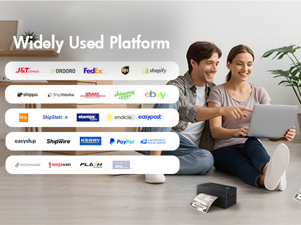 The platform suitable for NULLTONEX Bluetooth thermal shipping label printer
