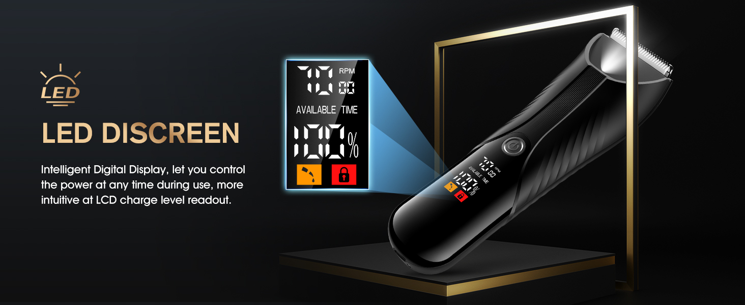 LED DISCREEN Trimmer for men