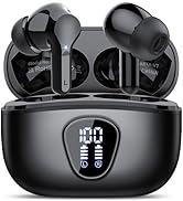 Wireless Earbuds, Bluetooth 5.4 Headphones HiFi Stereo, Bluetooth Earbuds with ENC Noise Cancelli...