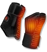 Carpal Tunnel Wrist Brace Support, Cordless Electric Hand Heating Pad Heated Wrap for De Quervain...