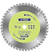 7-1/4 Inch 48-Teeth Circular Saw Blade, TCG, 5/8 Inch Arbor, for Cutting Aluminum, Non-Ferrous Metal