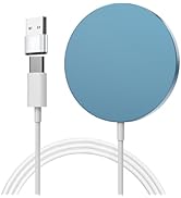 Magnetic Charger for Magsafe iPhone, Magnetic Wireless Charger Pad, 15W Fast Magnetic Charger, Co...