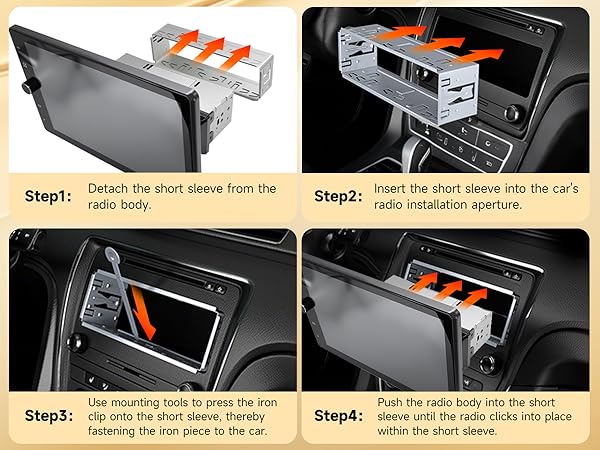 Single Din Apple Carplay Car Stereo Android Auto