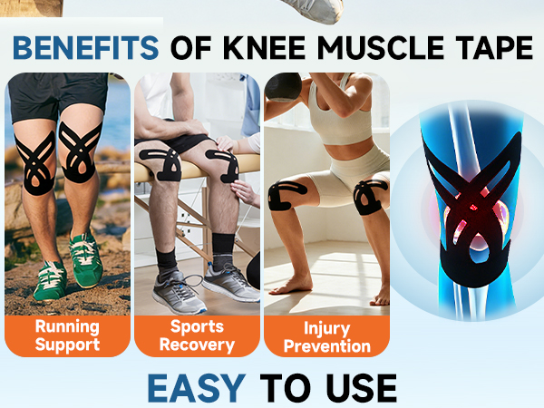 BENEFITS OF KNEE MUSCLE TAPE