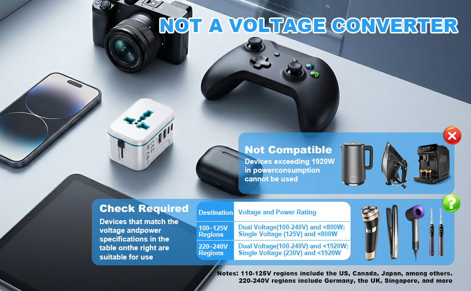 not a voltage converter