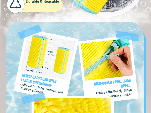 shoe washing bag advantage