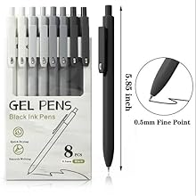 0.5mm black Ink gel pens smooth writing for adults