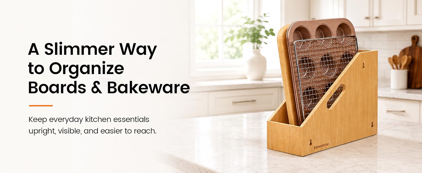 slim cutting board holder