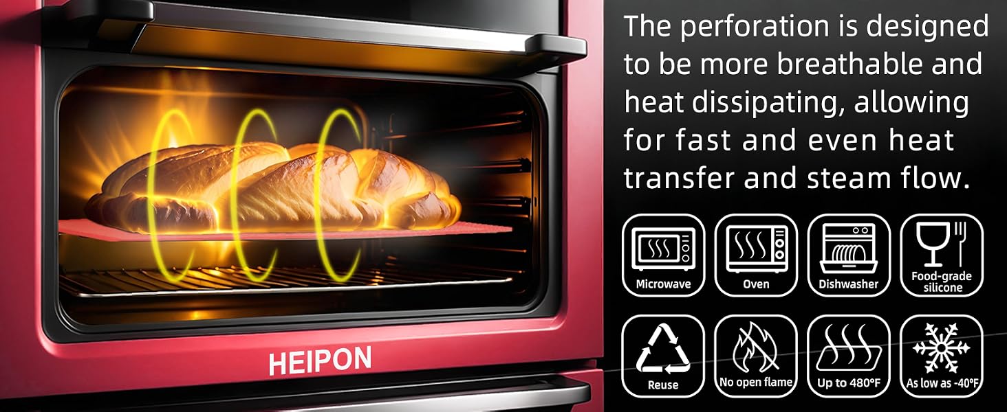 The perforated design enables rapid and uniform conduction of heat and steam flow.