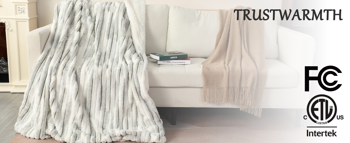 Heated Blanket Throw Size, 50&amp;#39;&amp;#39; X 60&amp;#39;&amp;#39;