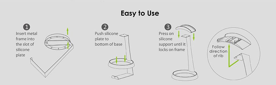 easy to use headphone stand
