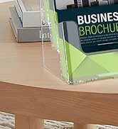 MaxGear Brochure Holder 3 Tier 8.5x11 inches with Removable Divider for 4"x9" Brochures Display S...