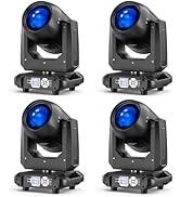 Moving Head Dj Lights, 200W LED Stage Light Beam Spot 18 Rotating Prisms 14 Gobos 10 Colors with ...