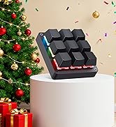 Koolertron One Handed Macro Mechanical Keyboard,Blue LED Backlit Portable Mini One-Handed Mechani...