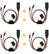 Tcctddos 4 Pack GC002 X-Connect M6 (1/4") XL Eyelet Terminal Kit For NOCO Battery Charger Accesso...