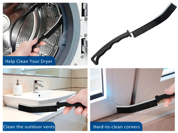 Dryer Vent Cleaner Kit, 5-Piece Professional Cleaning Kit with Flexible Dryer Vent Brush