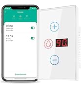 YIFAN Smart Water Heater Switch, 20A Water Heater Timer with Energy Monitoring, Manual Adjustment...