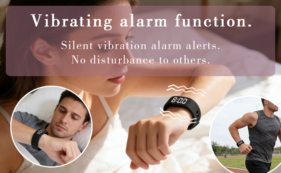 vibrating alarm wristband