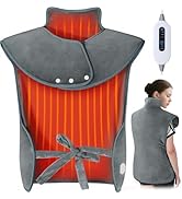 Tovve Heating Pad for Back Neck Shoulders, Large Wearable Relax Muscles, Birthday Gifts for Women...