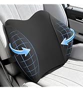 Lumbar Support Pillow for Car Seat – High-Density Memory Foam, Provides Comfort for Long Drivers,...