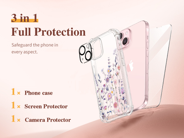 GVIEWIN Case Compatible with iPhone 15