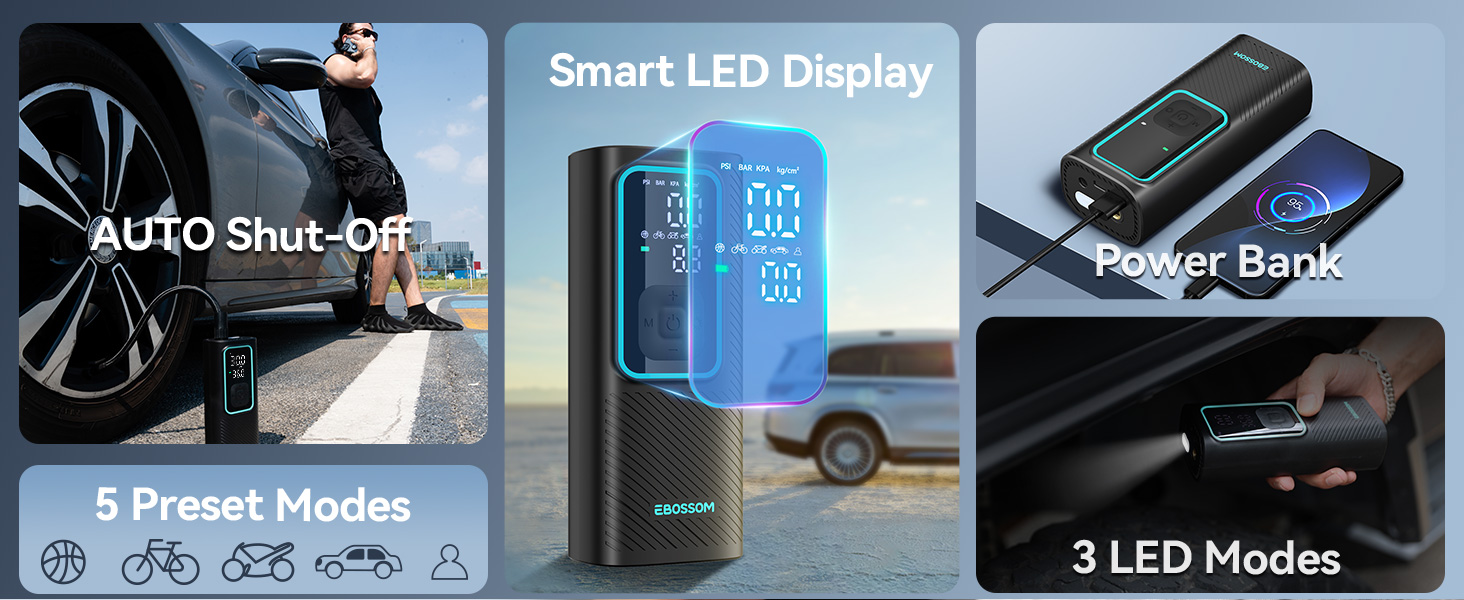 multifunction tire inflator