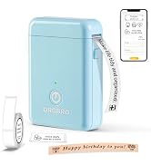 ORGBRO Label Maker Machine with Tape, Portable Bluetooth Label Printer for Home Office Organizati...