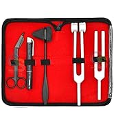 G.S Reflex Percussion - Set of 5 pcs Taylor Hammer + Penlight + Tuning Fork C 128 C 512 + Bandage...