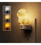 L LOHAS LED Plug in Night Light for Kids,3D Cute Puppy Night Lights with Dusk to Dawn Sensor,1600...
