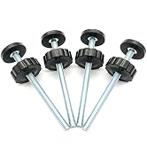 4 Pack 8MM Baby Gate Threaded Spindle Rod, Replacement Hardware Parts Kit for Pet &amp; Dog Pressure ...