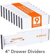 4" Drawer Dividers