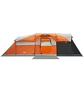 PORTAL 8 Person Family Camping Tent with Screen Porch, Portable Water Resistant Windproof Cabin T...