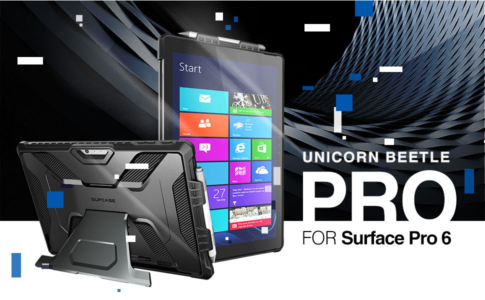 Supcase Unicorn Beetle Pro Case for Surface Pro 6 2018