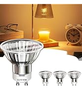 Funistree GU10 Bulb 50W, 4 Pack, Light Bulb for Candle Warmer lamp, Candle Warmer lamp Bulb, Cand...