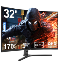 Z-Edge 32 inch Curved PC Gaming Monitor, FHD 1080P 240Hz Curved Monitor,1500R Computer Monitor, MPRT...