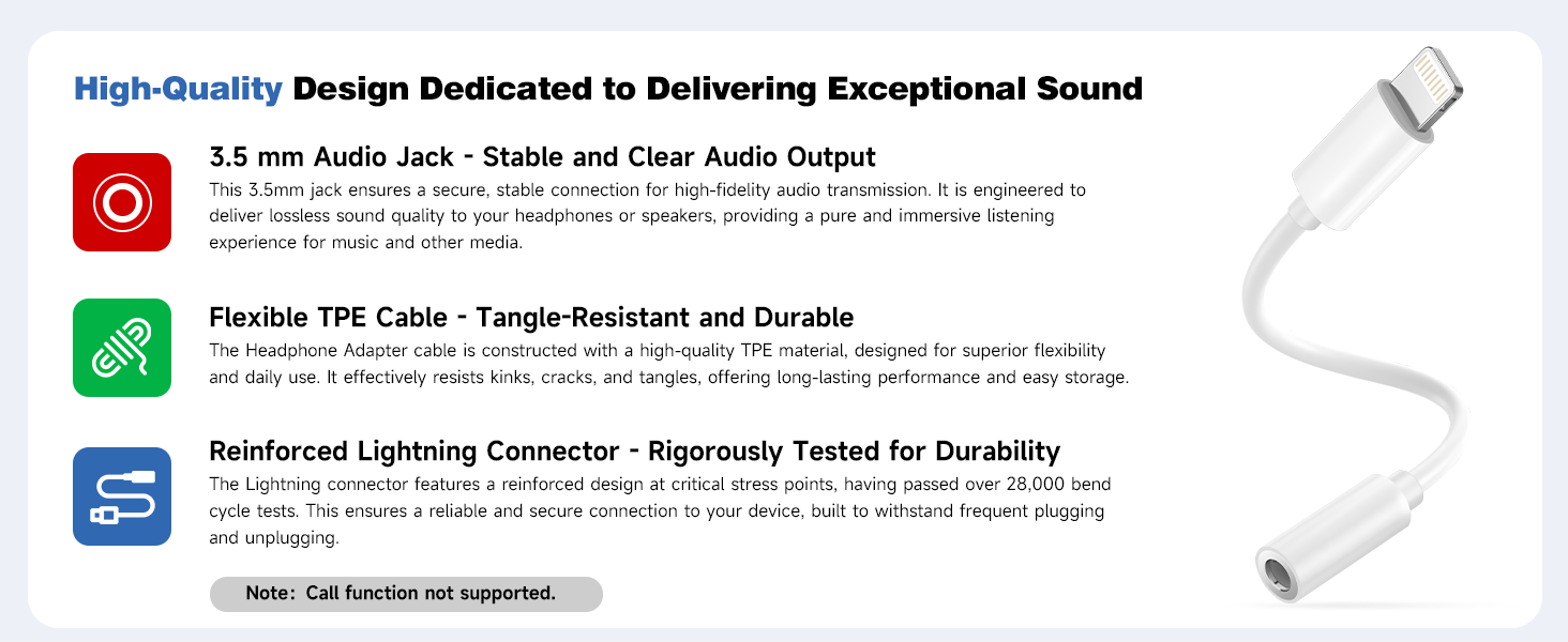 3.5mm to lightning adapter