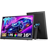 Dopesplay 16" Portable Monitor 1200P FHD 100% sRGB 120Hz Portable Display with Adjustable Stand, ...